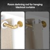 OLV Gold Industrial Curtain Rods for Windows 48 to 84