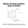 Vallecloud (4 Pack) 1-1/4 Inch Overlay Soft Close Cabinet Hinges,