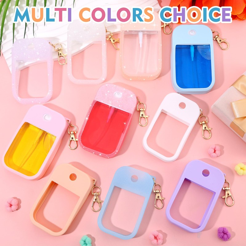 10 Pcs Silicone Case Compatible with Touchland Hand Sanitizer Spray,