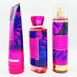 Bahamas Passionfruit & Banana Flower 3-Piece Bath Bundle | Ultimate Hydration Body Cream, Body Wash and Fine Fragrance Mist