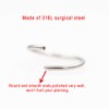 JOFUKIN Rose Gold Nose Rings Hoop 10mm Septum Rings for