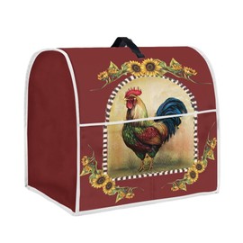 Upetstory Chicken Rooster Kitchen Aid Mixer Covers for Stand Mixer 4.5-5 Quart Tilt Head Mixer Covers Toaster Cover Coff Maker Case Bread Machine Dust Covers with Pocjet Organzier Bag