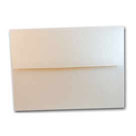 Premium Shimmery Metallic A-6 Square Flap Envelopes - 25 Pack - Great for Announcements, Greeting Cards, Post Cards, Invitations, Thank You's, Details, Showers, Parties, Events, Etc. (Quartz)