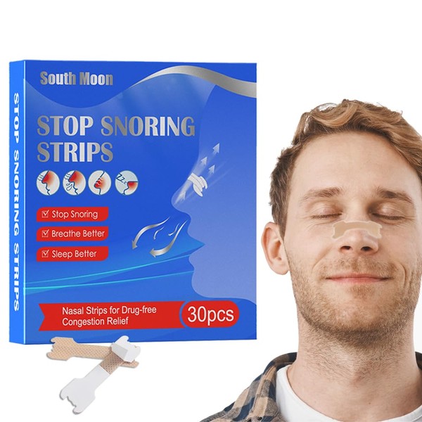 Pack of 30 Nose Plasters, Snoring Nose, Nasal Strips, Anti