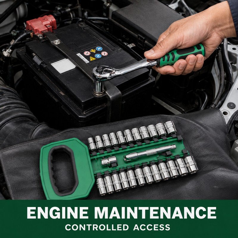 72-Tooth Ratchet Socket Set for Auto & Home Repair –