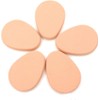 5Pcs Beige Smooth Makeup Sponge Blender Flawless Foundation Powder Puff