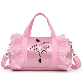 Cute Ballet Dance Bag Gym Bag Handbag Crossbody Bag Ballerina Duffle Bag for Dancers Girls Pink02 Cute Dance Bags for Girls, pink, Cute Dance Bags for Girls
