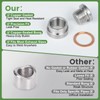 O2 Sensor Bung Weld in with Plug, 4 Set O2