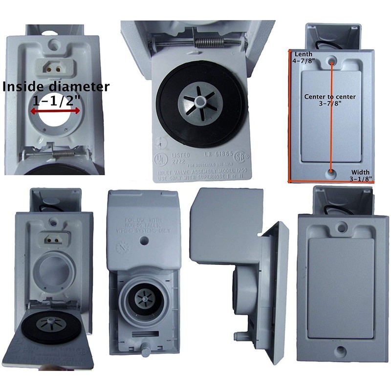 Central Vacuum Supervalve White Canplas - 791790W