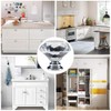 YourGift 25 Pack Drawer Knobs Diamond Shaped Crystal Glass 30mm