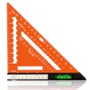 Beslands 7 inch Rafter Square with Level, Aluminum Metal Triangle