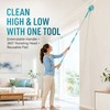 Extendable Baseboard Cleaner Mop with Reusable Microfiber Pad