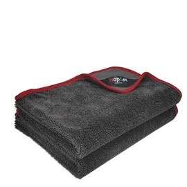 Hoplet Large Microfiber Towels for Cars Drying 2 Pack car Dry Towel 23.6"x35.4" 600GSM Premium Reusable Microfiber Cleaning Cloth Multipurpose Twisted Velvet car Detailing polishing Washing Towel
