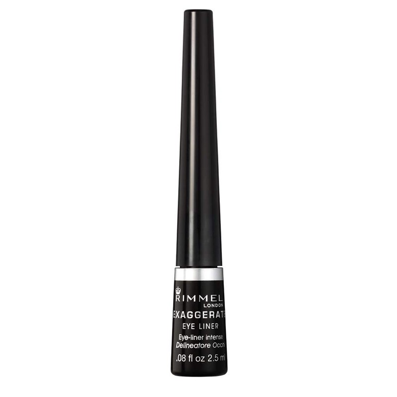 Rimmel London Scandaleyes Exaggerate Liquid Eyeliner, Intense Color, Long-Wearing, Waterproof,
