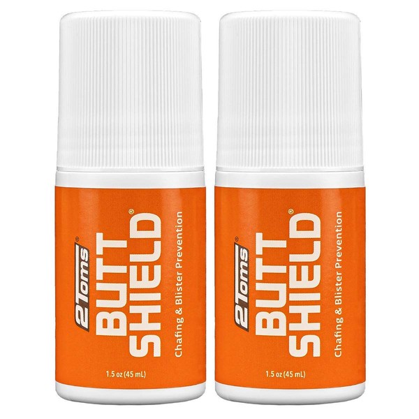 2Toms ButtShield, All-Day Anti Chafe and Blister Prevention, Waterproof and