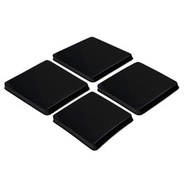 Reston Lloyd G-105-B Square Gas Stove Burner Covers, Set of 4, Black, 9" x 0.75" x 9" (Length x Width x Height)