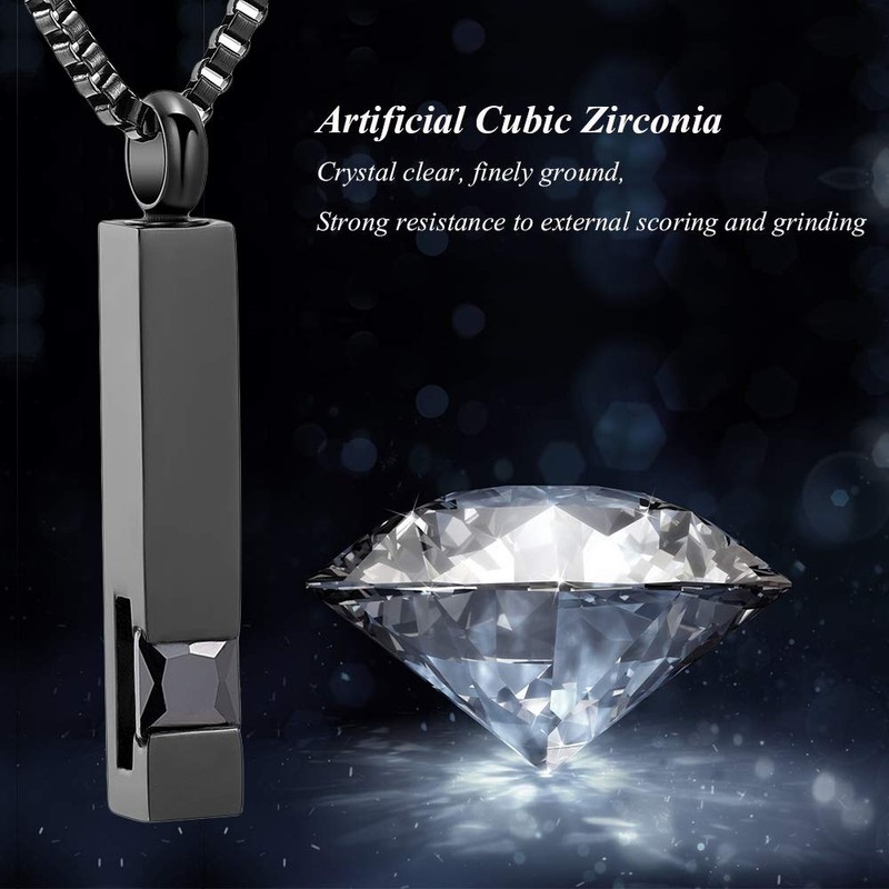 XSMZB Urn Necklaces for Ashes Birthstone Cremation Jewelry for Ashes
