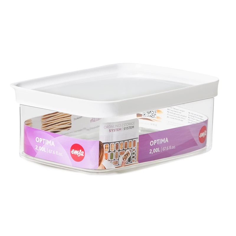 Emsa Optima N11422 Dry Storage Container 2 Litres Rectangular 100%