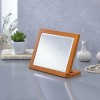 Unbranded 8" Tall Polyresin adjustable Make-Up Mirror Walnut finish