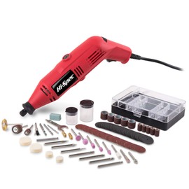 Hi-Spec 121pc 130W Corded Power Rotary Multi Tool Kit with Dremel Compatible Bit Accessories to Drill, Cut, Trim, Grind & Sand for DIY Repairs, Hobbies & Craft Projects