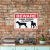 Beware Cane Corso On Duty Sign For Business 8"X12" Rust