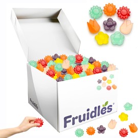 Fruidles Awesome Blossoms Gummi Candy, Assorted Fruit Flavors Gummies, Allergy Friendly, Non-GMO, No Artificial Sweeteners Gummy (5 Pound Box)