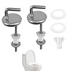 Vierone 2 Pcs Toilet Seat Hinges, Replacement Fittings, Easy &