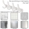 YUET 4 Door Hook Coat Bathroom Towel Hooks Wall Mounted