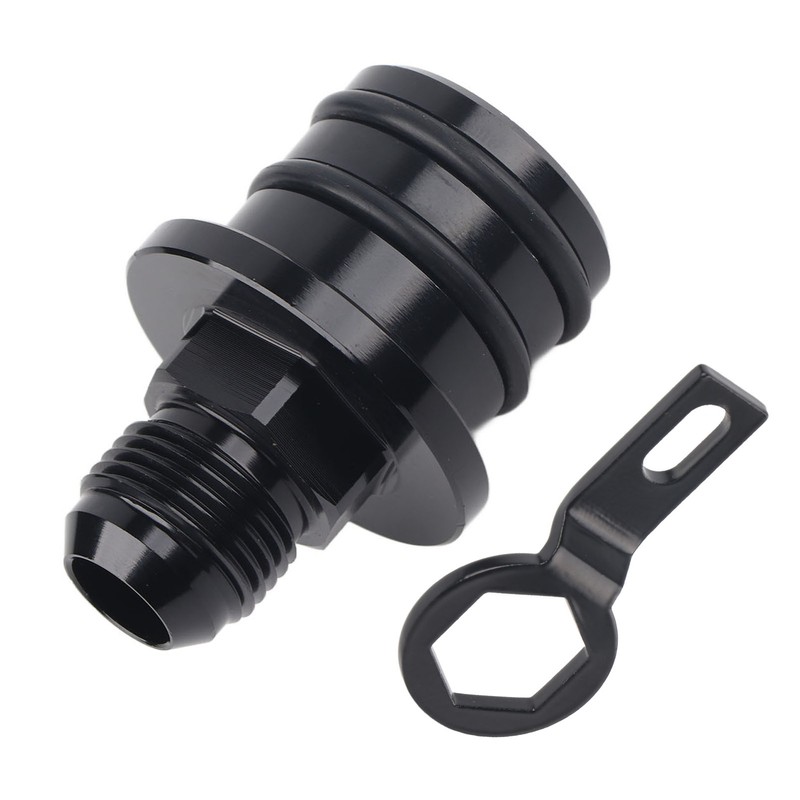 10AN Breather Fitting Adapter Black Aluminium Alloy Lightweight for Oil