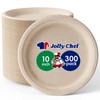 JOLLY CHEF 100% Compostable Heavy Duty Plates 10 Inch [300