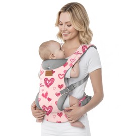 YooxArmor Baby Carrier, Ergonomic Adjustable Toddler Carriers for 7-33 Lbs, Cozy Lightweight Infant Carrier with Neck Support, Baby Chest Carriers with Lumbar Support for Parents (4-36 Months)