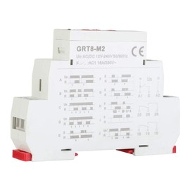 Multifunction Time Relay Walfront GRT8-M2, 10 Functions, DIN Rail Mount 35mm, Delay Time Relay AC/DC 12V-240V, Normally Open/Normally Closed Contacts, Automatic Operation, 10A, 1.7W