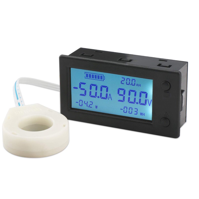 DROK Battery Monitor, Amp Volt Power Watt Meter DC 0-300V