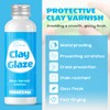CALPALMY (2-Pack) 100ml Gloss Glaze Varnish Kit for Air Dry