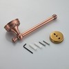Red Copper Bath Roll Toilet Paper Holder, Wall Mounted Red