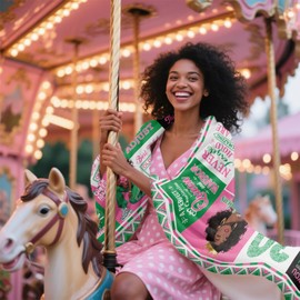 African Americans 30th Birthday Gifts for Women, 30 Year Old Birthday Gifts for Women Blanket 60"X 50", Pink Green 30th Birthday Gift for Woman, Gift for 30 Old Year Black Sister Daughter Female