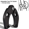 7463 Adjustable Gland Nut Wrench Carbon Steel Rust Proof Shockproof