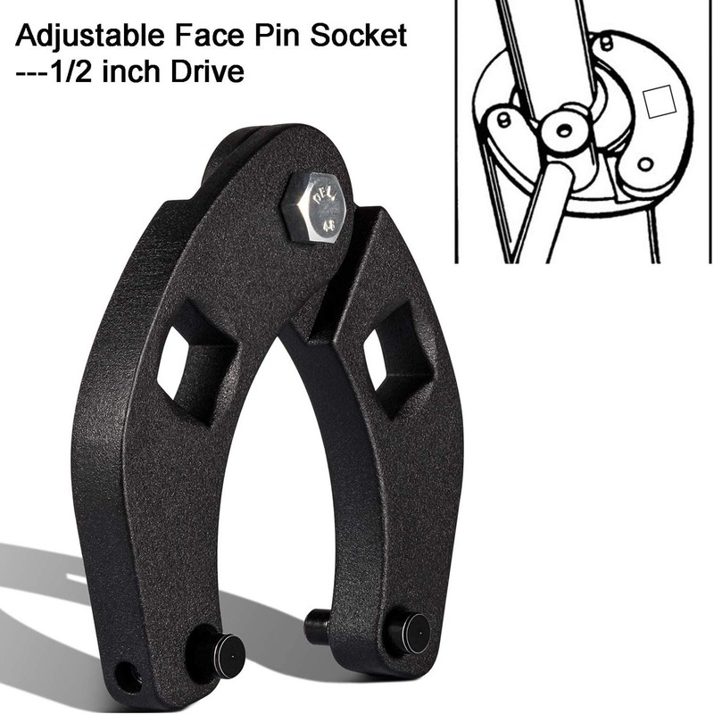 7463 Adjustable Gland Nut Wrench Carbon Steel Rust Proof Shockproof