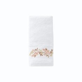 SKL Home Misty Floral 2-Piece Hand Towel Set, White