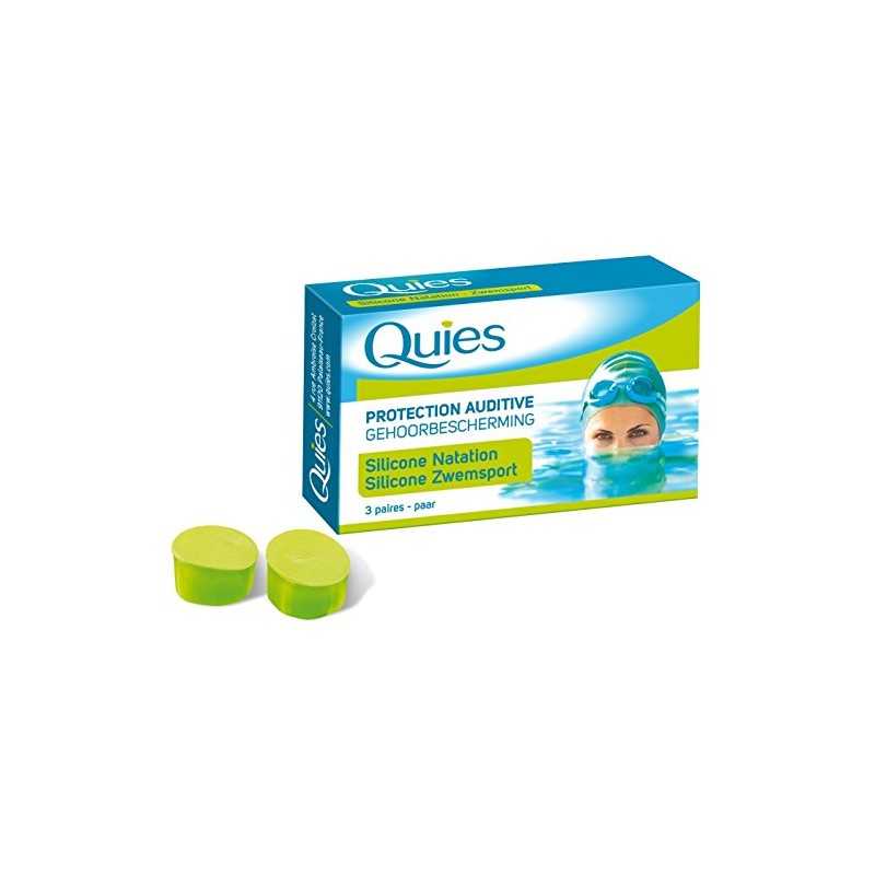 Quies Paar Maxi Silikon Ohrstöpsel – Pack von 3