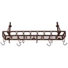 Old Dutch Bookshelf Pot Rack, 36.25x9x12, Bronze