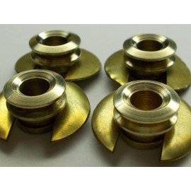 Vienna ANTIQUE VIENNA WEIGHT REGULATOR CLOCK DIAL GROMMETWASHER CLIP 9MM HOLE 2 PAIRS