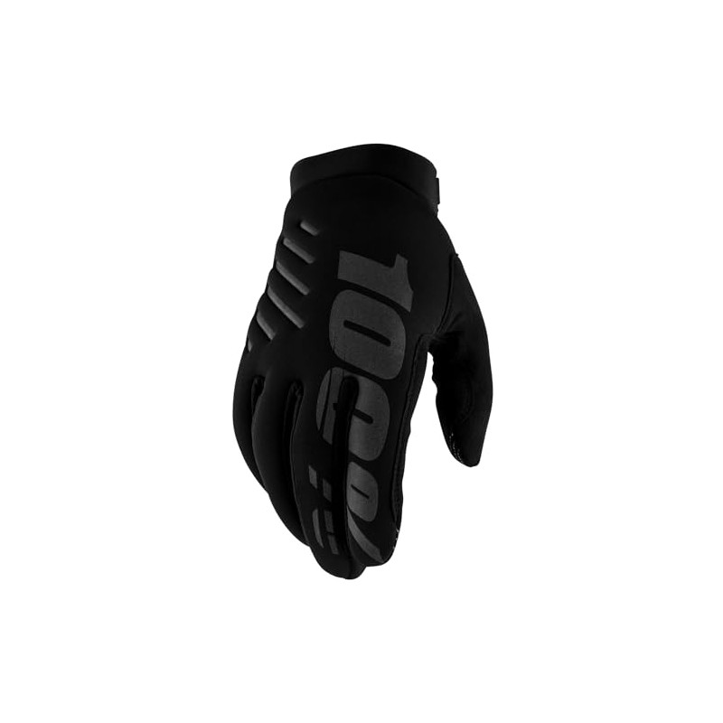 100% GUANTES Brisker Glove, Black (Black), XL