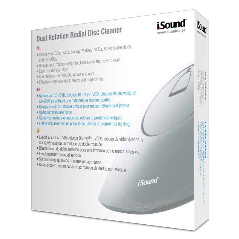 iSound Dual Rotation Radial Disc Cleaner