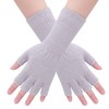 CINECE Knit Gloves, Cold Protection, Fingerless, Half Finger Winter Gloves,
