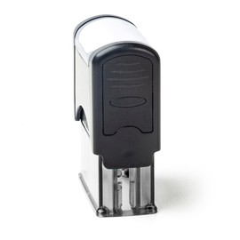 Self Inking Rubber Stamp, Refillable Red Ink Preinstalled - (9/16" x 1-1/2") (Confidential)