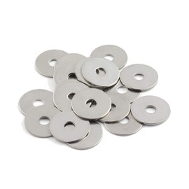 SLEIJAOOE Flat Washer, Flat Washer, Gasket Fasteners (M0.4 x 1.2 x 0.8 inches (10 x 30 x 2 mm), Pack of 50