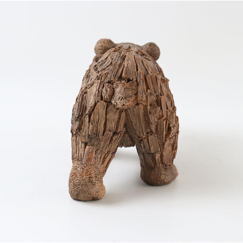 Hymmah Brown Bear Statue Home Decor Statue Rustic Home Decorations