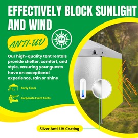 MordenApe Sunshade Sidewall for 10x10 Pop Up Canopy Gazebos Tent - Straight Leg, Instant Waterproof Canopy Sunwall, 1 Pack Canopy Sidewall Only (Spliceable, Yellow)