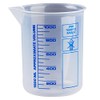 Kosmetex Measuring Cups, 10 ml to 1 Litre, Naturally Transparent